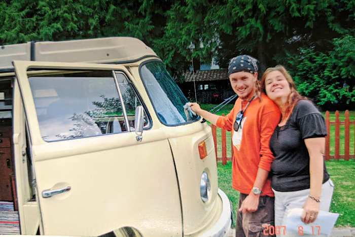 One year before his accident, Ian (with his mother, Teena) was chipping away at school, planning a career as a community college professor.